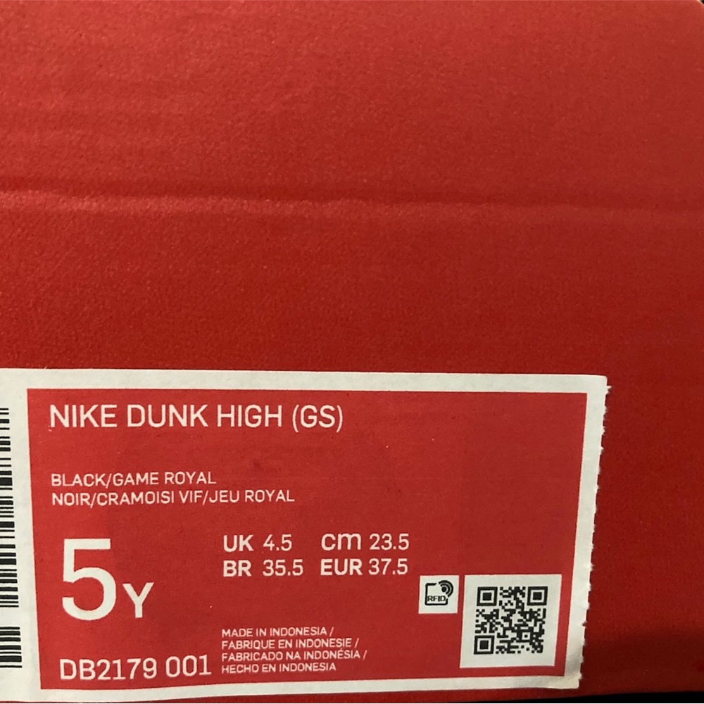 NIKE DUNK HIGH (GS) KNICKS SHOES - Picture 8 of 8